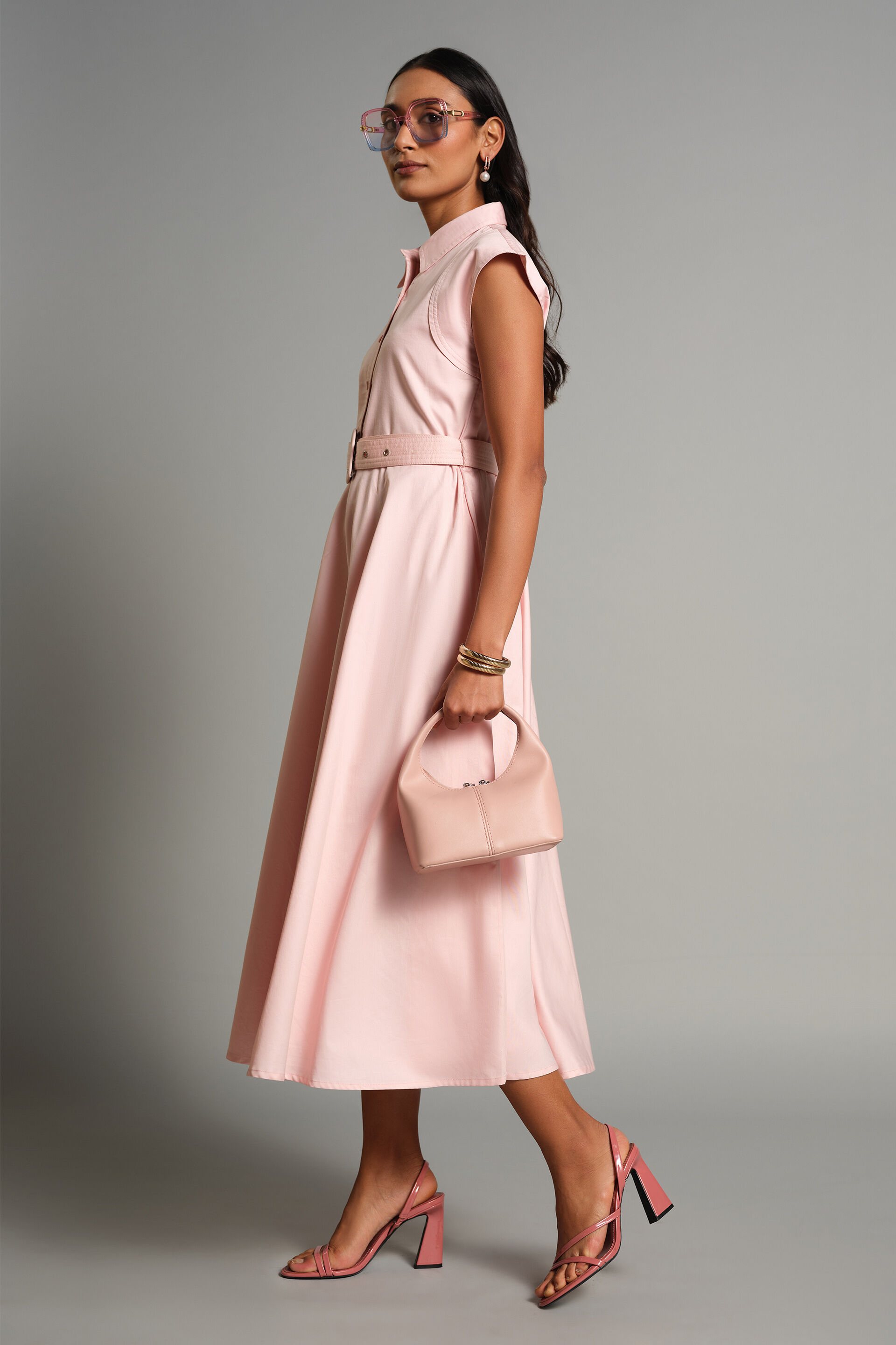 Rosa Dress, Pink, image 3